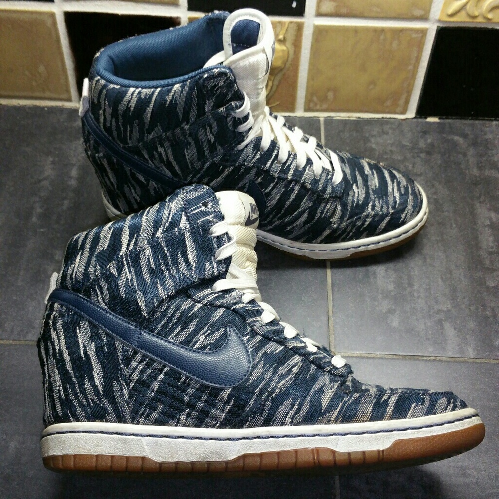 Nike Sky Hi Dunk Wedges Sz 8.5